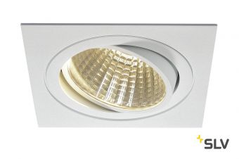 NEW TRIA 150 SQUARE CS светильник встраиваемый 29Вт с БП и LED 3000К, 2500лм, 30°, 1-10В, белый