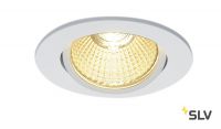 NEW TRIA 68 ROUND CS светильник встраиваемый 12Вт с БП и LED 3000К, 890лм, 38°, белый
