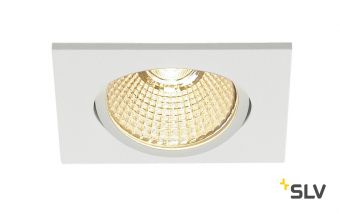 NEW TRIA 68 SQUARE CS светильник встраиваемый 12Вт с БП и LED 3000К, 890лм, 38°, белый