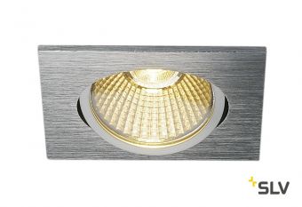 NEW TRIA 68 SQUARE CS светильник встраиваемый 12Вт с БП и LED 3000К, 890лм, 38°, алюминий