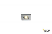 NEW TRIA 40 SQUARE CS светильник встраиваемый IP44 4.4Вт с БП и LED 3000К, 143лм, 30°, мат. алюминий