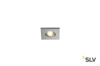 NEW TRIA 40 SQUARE CS светильник встраиваемый IP44 4.4Вт с БП и LED 3000К, 143лм, 30°, мат. алюминий