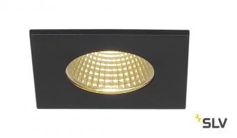 PATTA-I SQUARE  светильник встраиваемый IP65 12Вт c LED 3000К, 910лм, 38°, черный