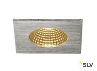 PATTA-I SQUARE светильник встраиваемый IP65 12Вт c LED 3000К, 910лм, 38°, матированный алюминий