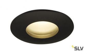 OUT 65 ROUND светильник встраиваемый IP65 12Вт с LED 3000К, 510лм, 38°, черный