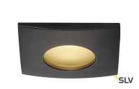OUT 65 SQUARE светильник встраиваемый IP65 12Вт с LED 3000К, 510лм, 38°, черный
