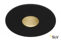 H-LIGHT ROUND HOLE светильник встраиваемый 12Вт с LED 2700К, 265лм, с БП, черный