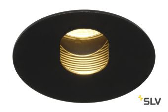 H-LIGHT OVAL HOLE светильник встраиваемый 12Вт с LED 2700К, 395лм, с БП, черный