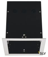 AIXLIGHT® PRO, 1 FRAME корпус с рамкой для 1-го светильникa MODULE, серебристый / черный