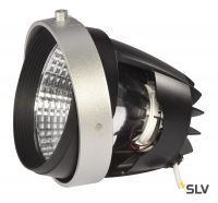 AIXLIGHT® PRO, COB LED MODULE светильник 25/39Вт с LED 3000К, 2400/3200лм, 30°, без БП, сереб/ черн.