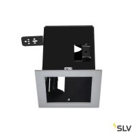 AIXLIGHT® PRO 50, 1 FRAME корпус с рамкой для 1-го светильникa MODULE, серебристый / черный