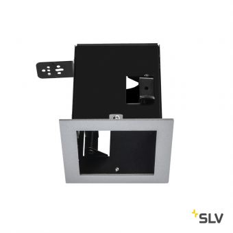 AIXLIGHT® PRO 50, 1 FRAME корпус с рамкой для 1-го светильникa MODULE, серебристый / черный