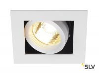 KADUX 1 GU10 светильник встраиваемый для лампы GU10 50Вт макс., белый/ черный