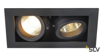 KADUX 2 GU10 светильник встраиваемый для 2-х ламп GU10 по 50Вт макс., черный