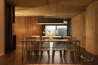 AROSA 200 PD-2 светильник подвесной 65Вт с LED 3000К, 2х 1800лм, черный матовый