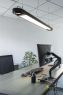 AIXLIGHT® R2 OFFICE 150 светильник подвесной c LED 35Вт 4000К 4100лм и для ламп ES111 2х75Вт, сереб.